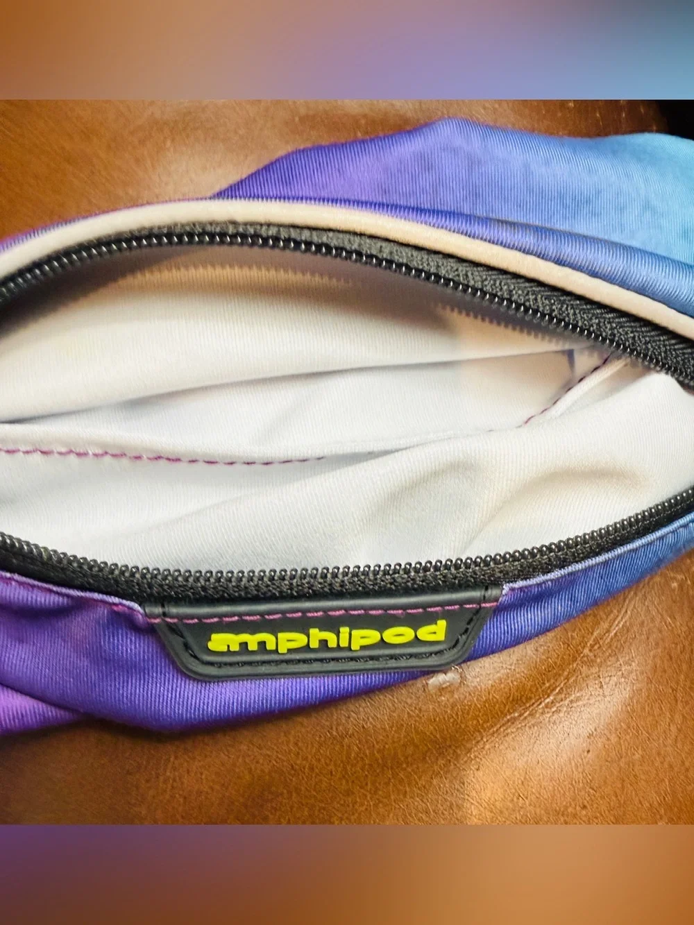 Amphipod Belt Airflow Micro-stretch Purple & Blue Running Waist Pack UniSex